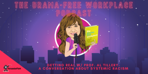 Podcast Title Graphic: A Conversation About System Racism